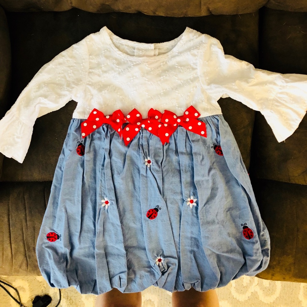 NWOT girls size 4 ladybug dress